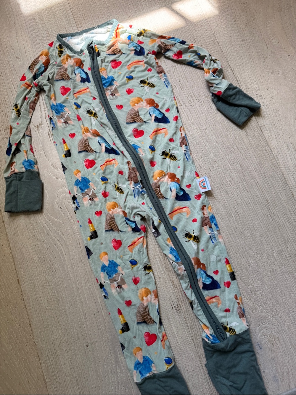 Bamboo Bliss My Girl One-Piece Zipper Pajamas